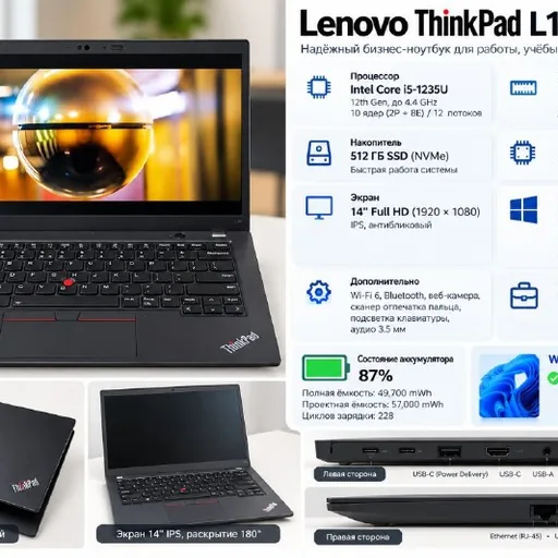 Lenovo ThinkPad L14 Gen 3, i5, 32 ГБ, 512 ГБ SSD