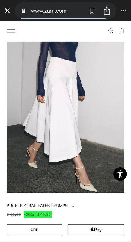 Балетки ZARA размер 39 3