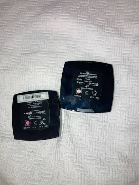 Косметика Chanel и Christian Dior б/у румяна, бронзер, пудра, палетки теней 3