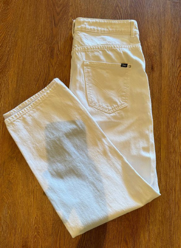 белые джинсы размер M-L 2
