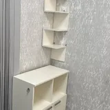 Beauty salon furniture, mirror, chair, shelves, dresser, lamp 2