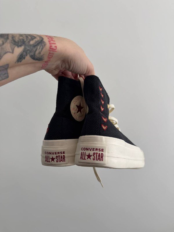 Кеды Converse черные женские US 6.5 3