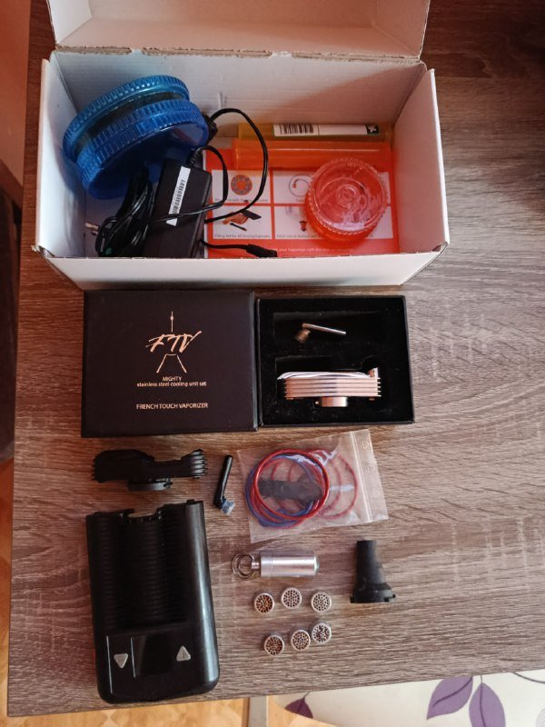 Вапорайзер Myghty для сухих трав, аксессуары и бонг
