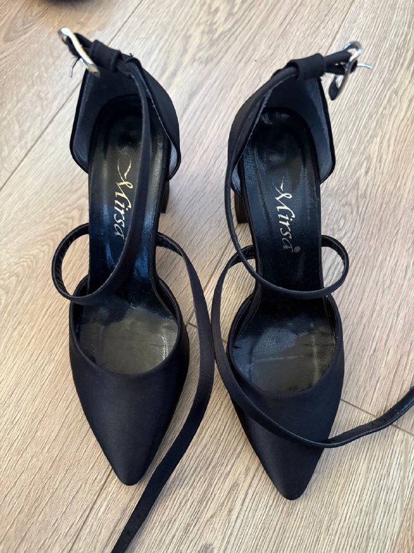 Сандалии Zara 38 размер, Черные туфли 38 размер 4