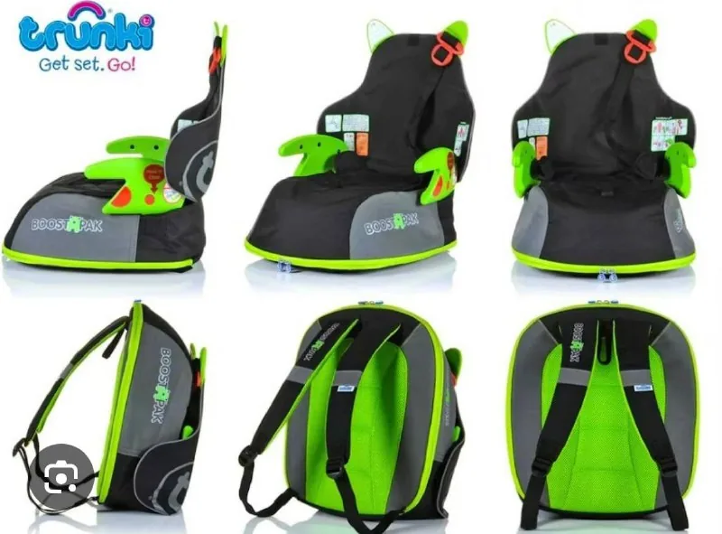 Детский бустер-рюкзак Trunki, автокресло Cybex, детский чемодан Trunki 1