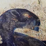Merab Abramishvili Painting “Black Panther” 2