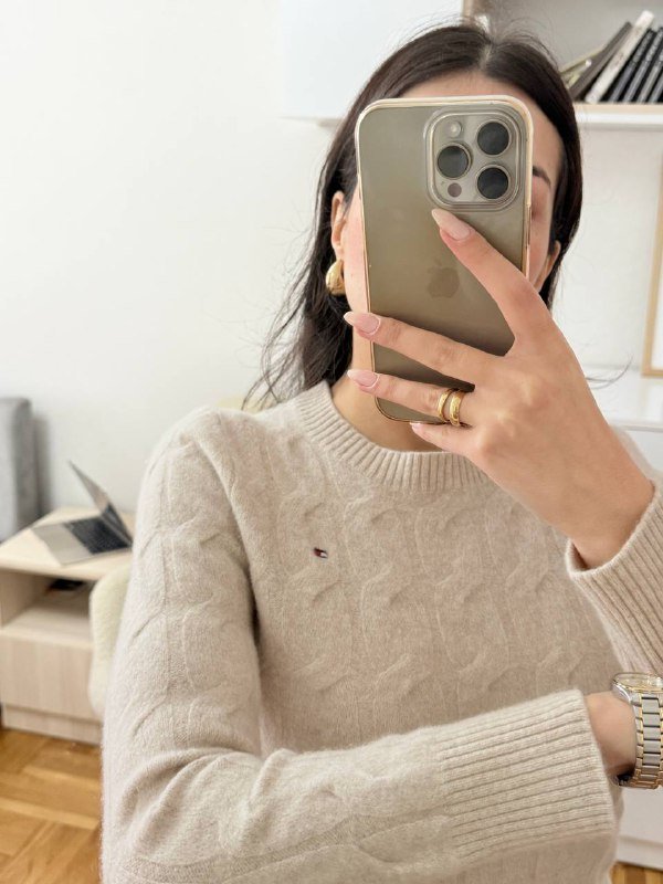 Свитер Tommy Hilfiger женский 100% шерсть, размер S (на XS) теплый оригинал 3