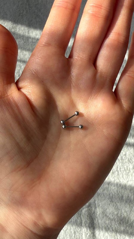 Штанги для пирсинга из хирургической стали 2