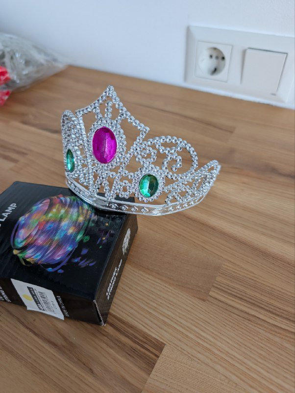 Набор новогодних украшений гирлянды мишура колпак диадема хлопушки 9