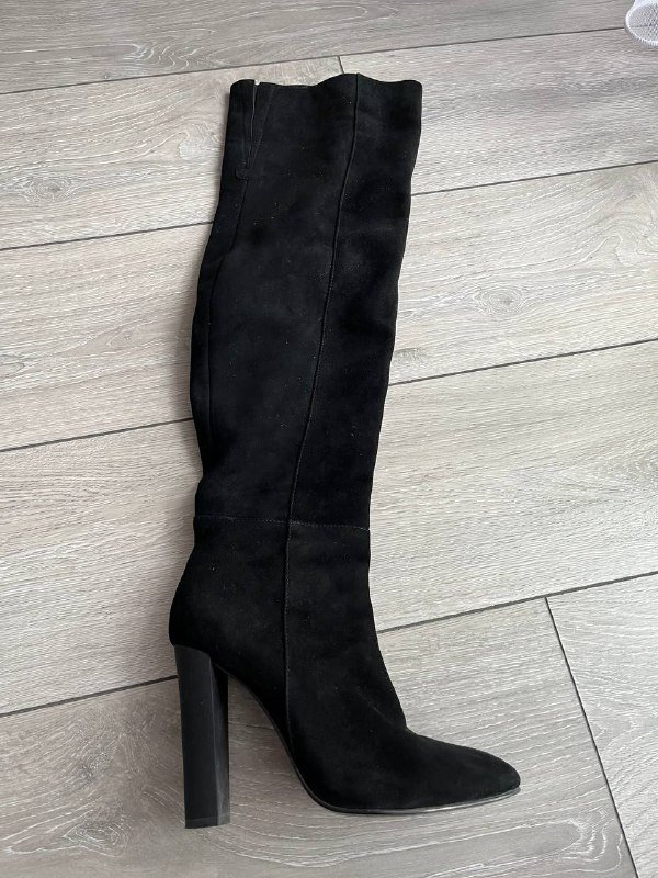 Черные женские сапоги размер 37