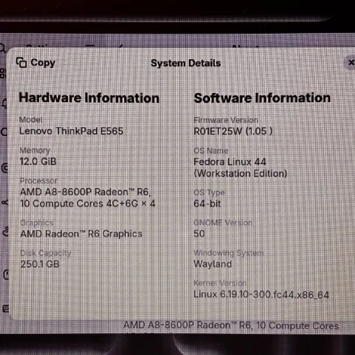 Ноутбук Lenovo ThinkPad E565