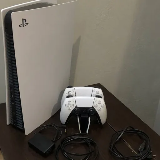 PlayStation 5 с дисководом, 2 джойстика, зарядная станция
