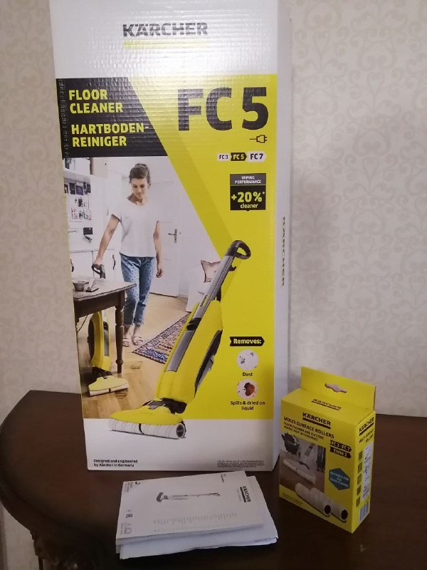 Karcher FC5 электрошвабра проводная 2 в 1 4