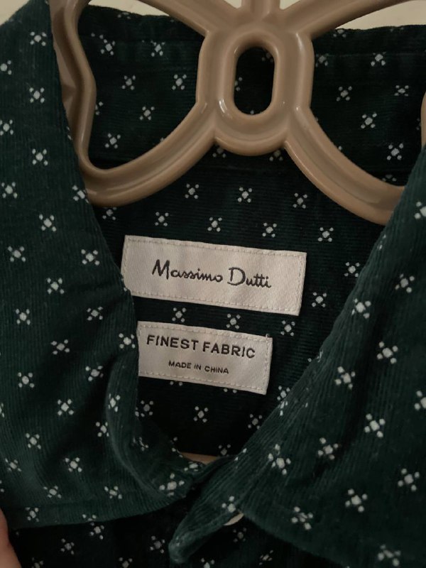 Вельветовая мужская рубашка Massimo Dutti размер М 3