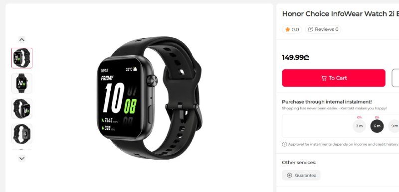 Часы Amazfit GTR min, Honor Choice InfoWear Watch 2i 6