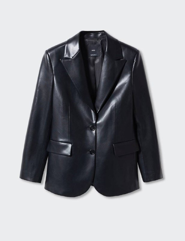 Пиджак из эко-кожи Mango женский