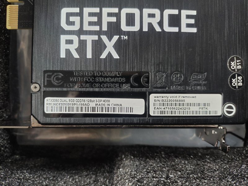 Видеокарта Palit RTX 3050 8Gb Dual 3