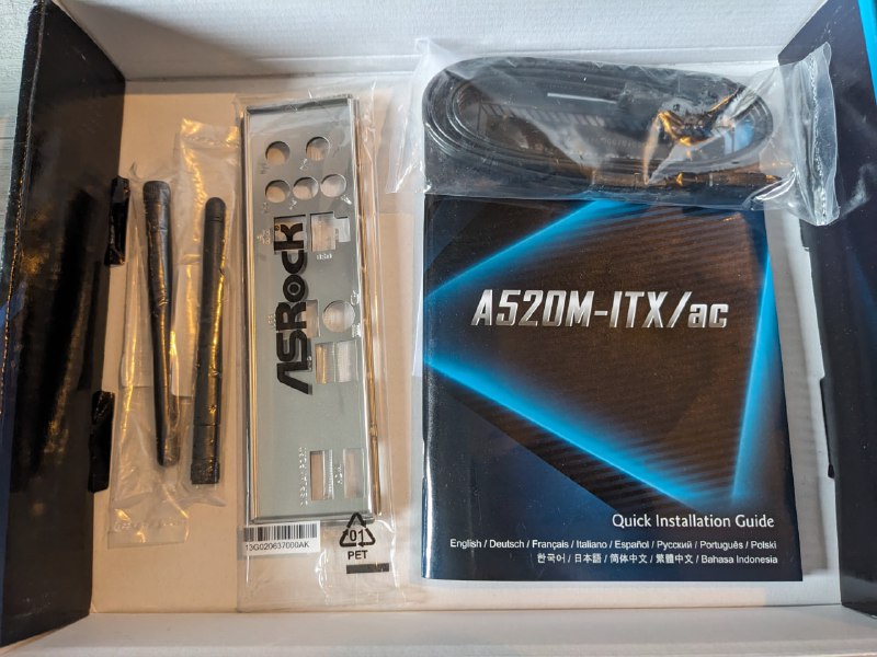 Материнская плата ASRock a520m-itx/ac 2