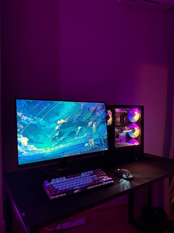 Игровой ПК, монитор, клавиатура, мышь, коврик, наушники 2