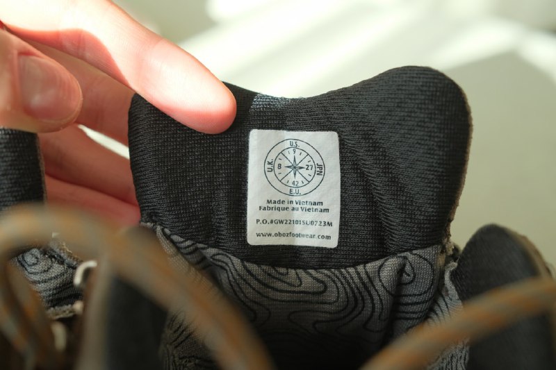 Мужские ботинки Oboz Bridger Mid Waterproof, стельки O FIT Insole Plus II Thermal 6