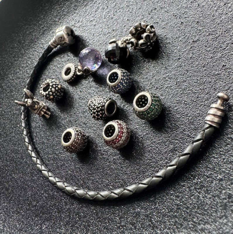 Часы Tissot, браслеты Pandora, серебряные украшения наборы и гвоздики 4