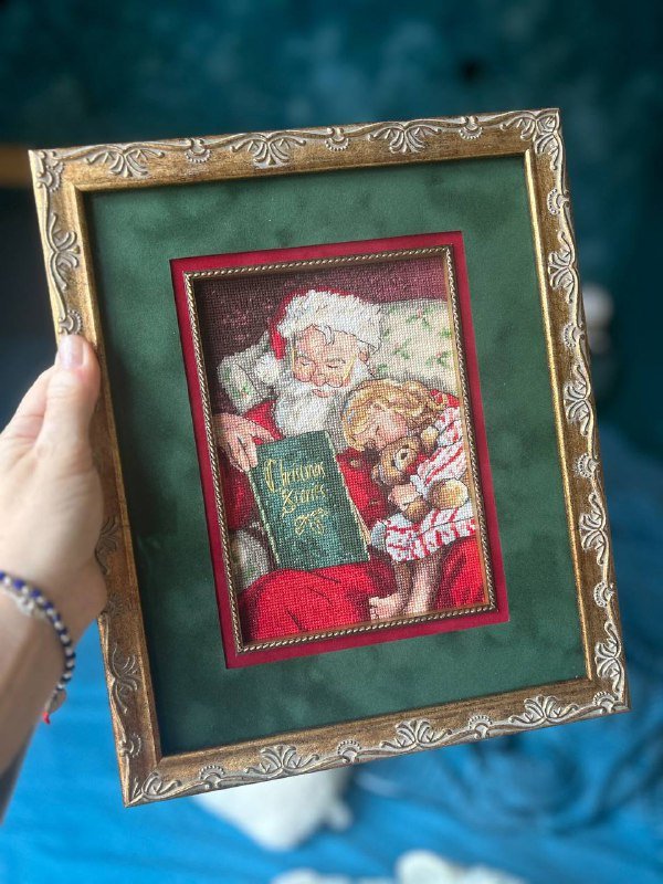 Вышивка Dimensions Рождественские истории в багете 2