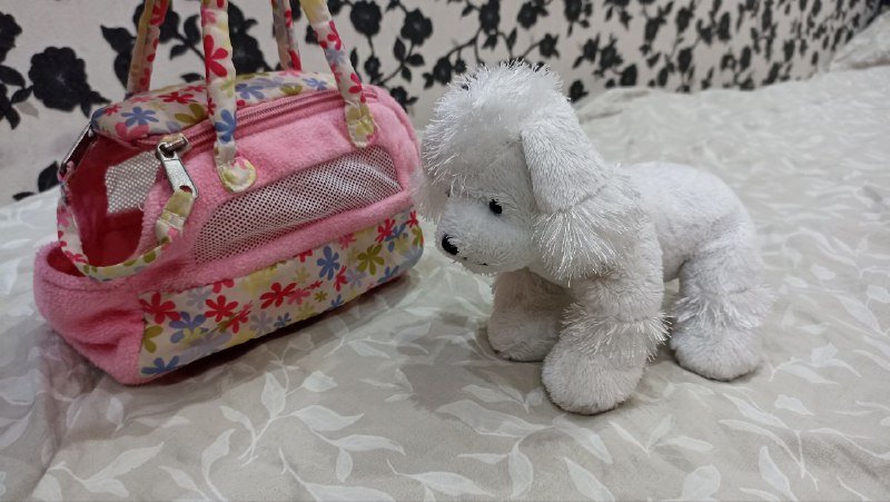 Игрушки мягкие собачки, переноски 4