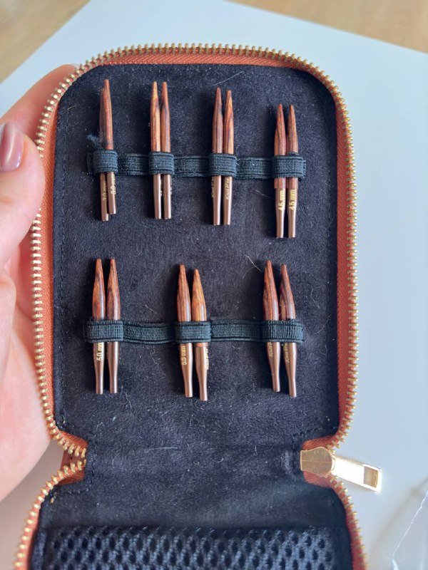 Укороченные спицы KnitPro ginger mini полный комплект 2