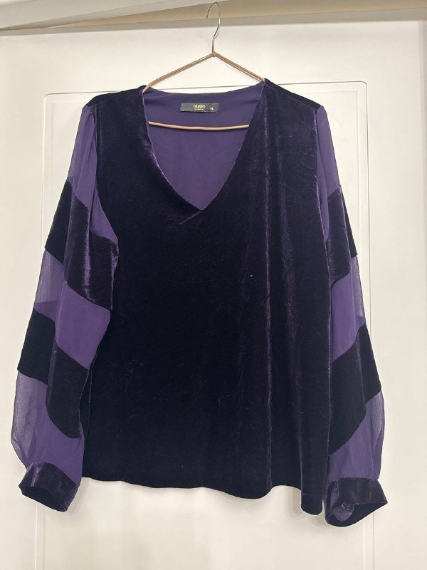 сорочка, фиолетовая блузка