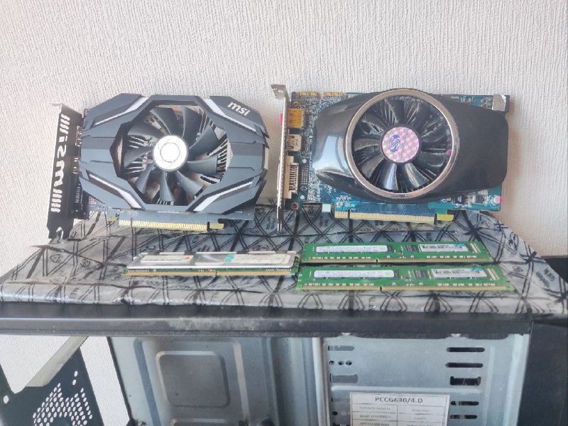 Видеокарта GTX1060, Radeon HD5750, монитор, Microtik и другое 4