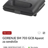 Сандвичница-гриль Gorenje 3