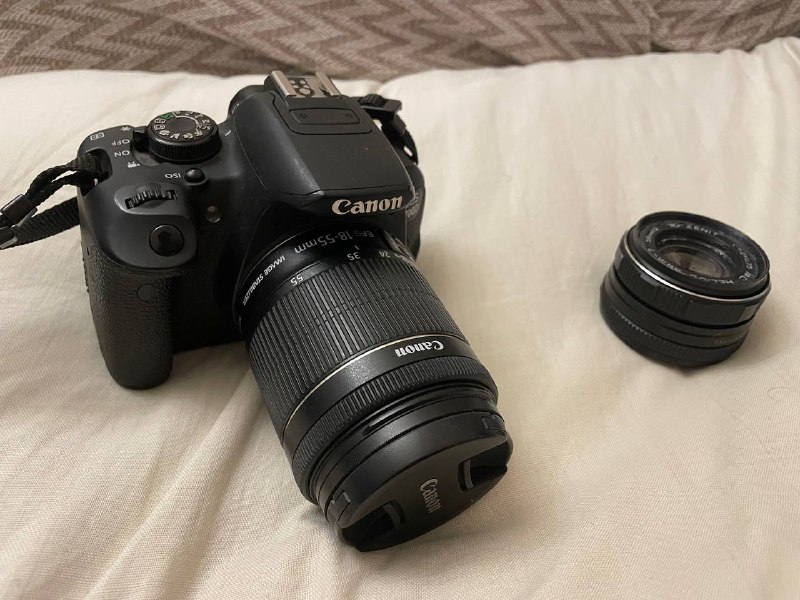 Камера Canon EOS 700D с объективом Helios 44M-7 3
