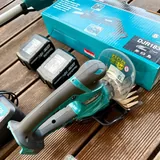 Триммер, пила, ножницы, зарядная станция, аккумуляторы Makita 3