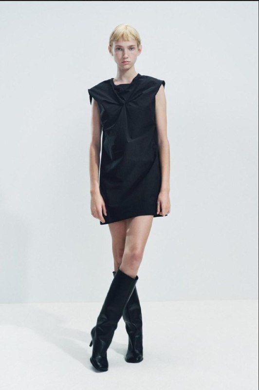 ZW Collection Knotted Short Dress