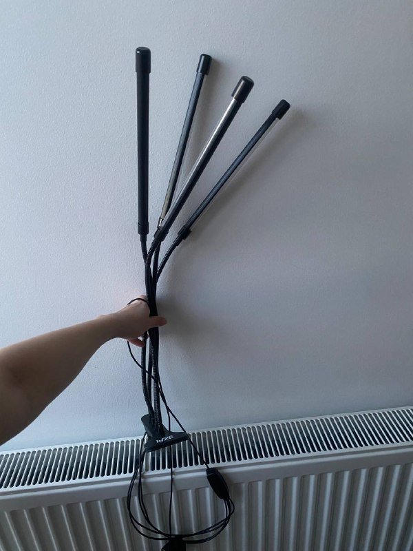 Фитолампа на прищепке с регулировкой яркости и USB выходом