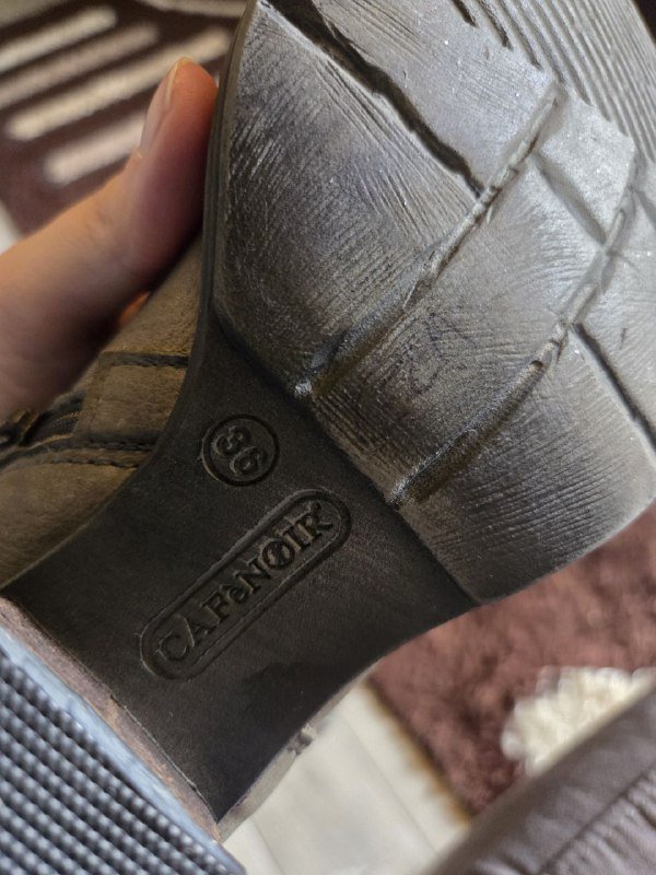 Женские сапоги коричневые 38 размер 3