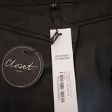 Женская кожаная юбка миди Closet London 5