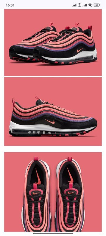 Мужские кроссовки Nike Air Max 97 'Sunset' 45 размер 8
