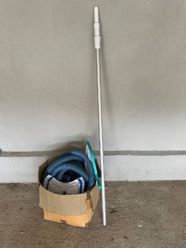 Набор для чистки бассейна шланг, палка, сачок, щетка