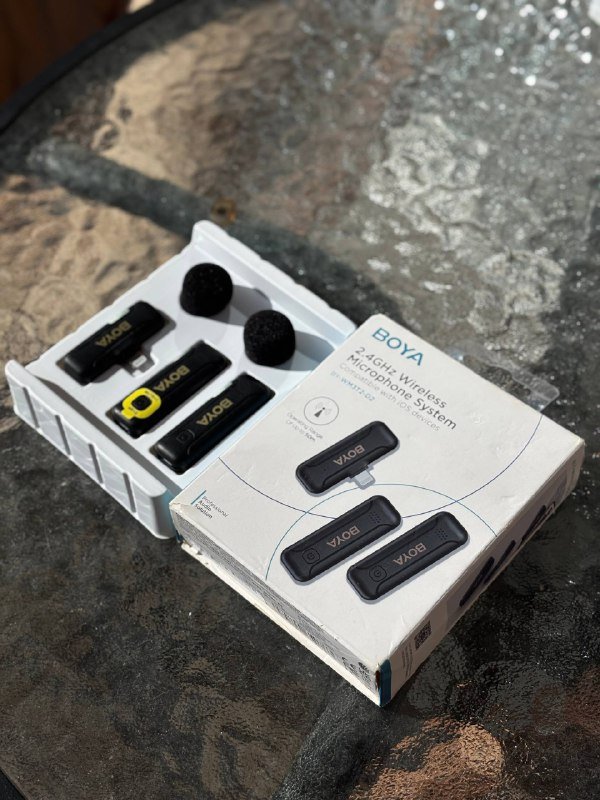 Беспроводные 2 микрофона Boya 2.4 Wireless для iPhone