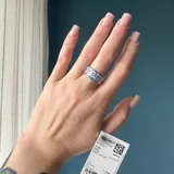 Серебряное кольцо, жемчужные серьги 1
