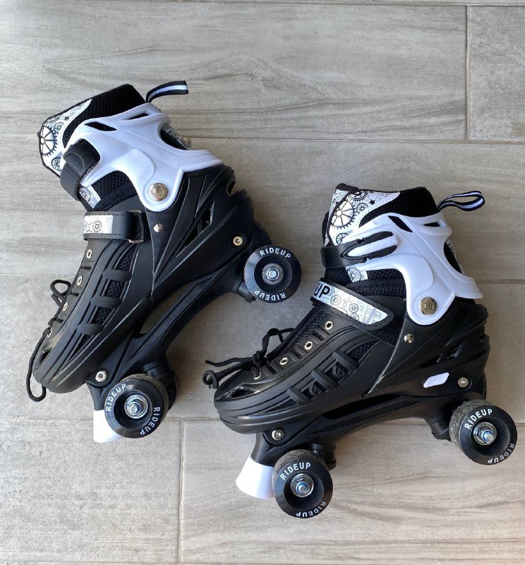 Ролики раздвижные квады 39-43 размер, наколенники 2