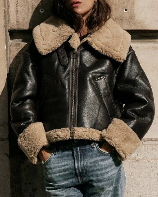 дубленка Zara размер S 3