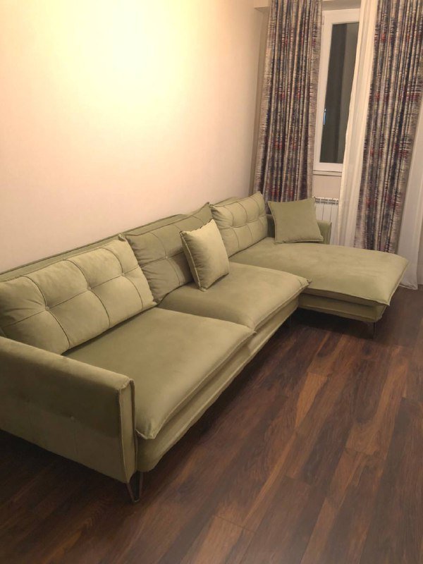 Диван угловой фисташковый новый