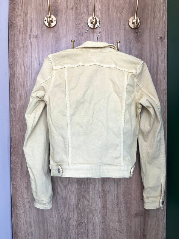 джинсовая куртка Tommy Hilfiger жёлтая XS 5