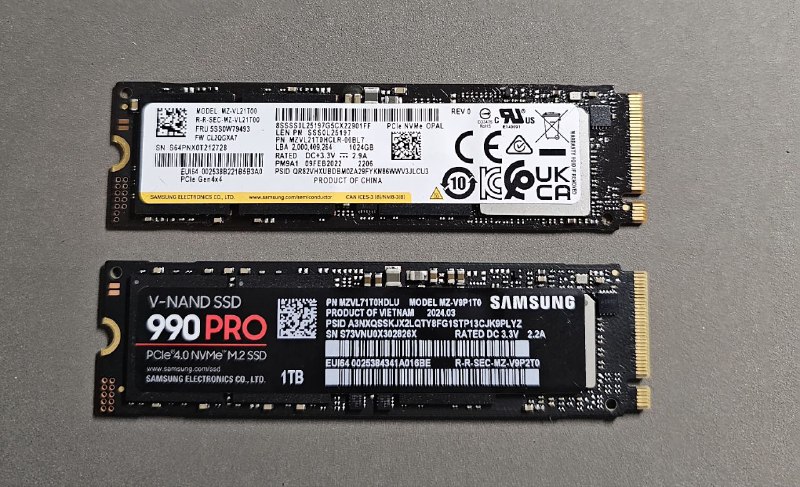 Samsung 990 PRO SSD 1TB PCIe 4.0 M.2 2280 Internal Solid State Hard Drive 7