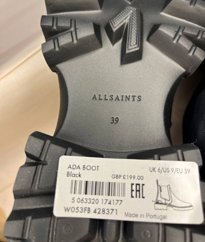 Ботинки AllSaints, кроссовки Lacoste, размер 39 4