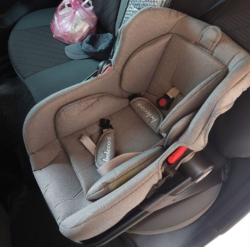 Коляска Belecco 3 в 1 с люлькой, прогулочным блоком, автокреслом 4