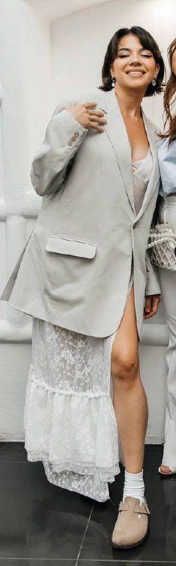 Оверсайз пиджак и платье сетку 2