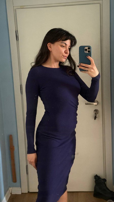 Синее платье Zara